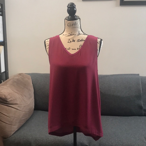 EUC 14th & Union high low woven tank size s - Picture 3 of 7